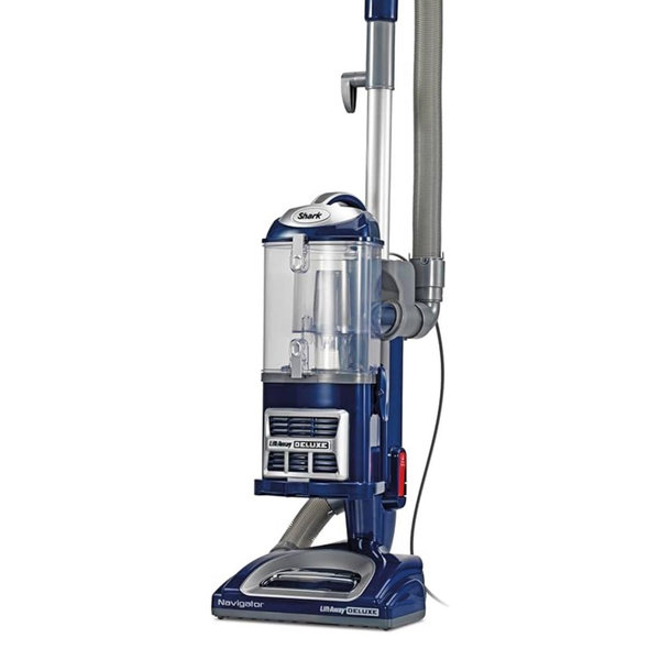 Shark Upright Vacuum, Navigator Lift-Away Deluxe with Large Dust Cup Capacity, HEPA Filter, Swivel Steering, Upholstery Tool & Crevice Tool, Blue, NV360