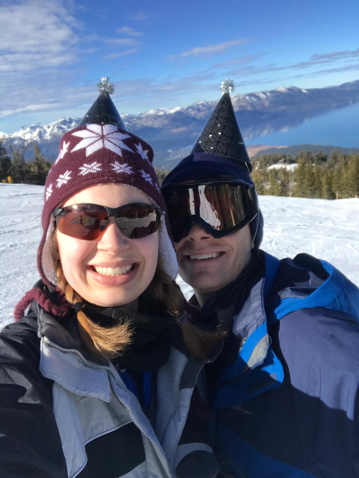 Skiing on New Year’s day with Connor’s family in California/Nevada!