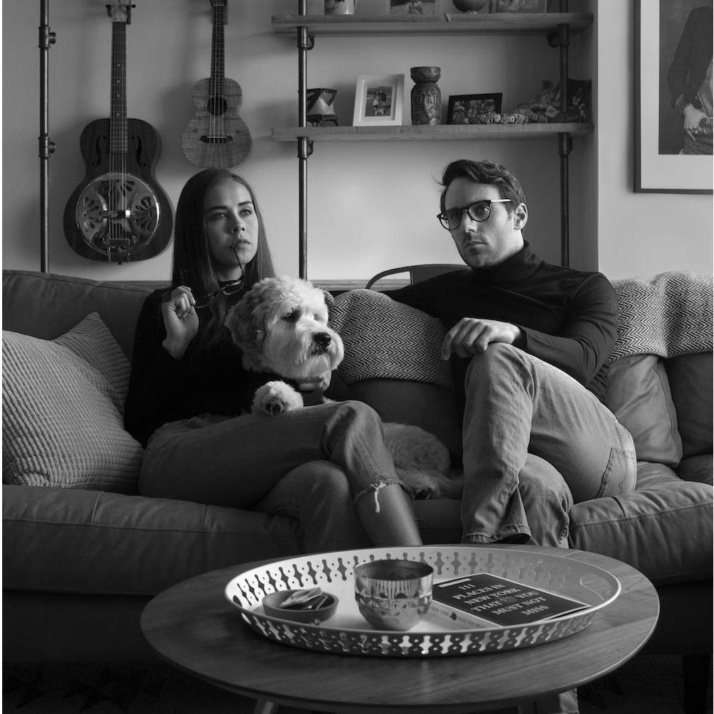 If you've been to our apartment in NYC, you know that we have this self-portrait hanging above our couch.