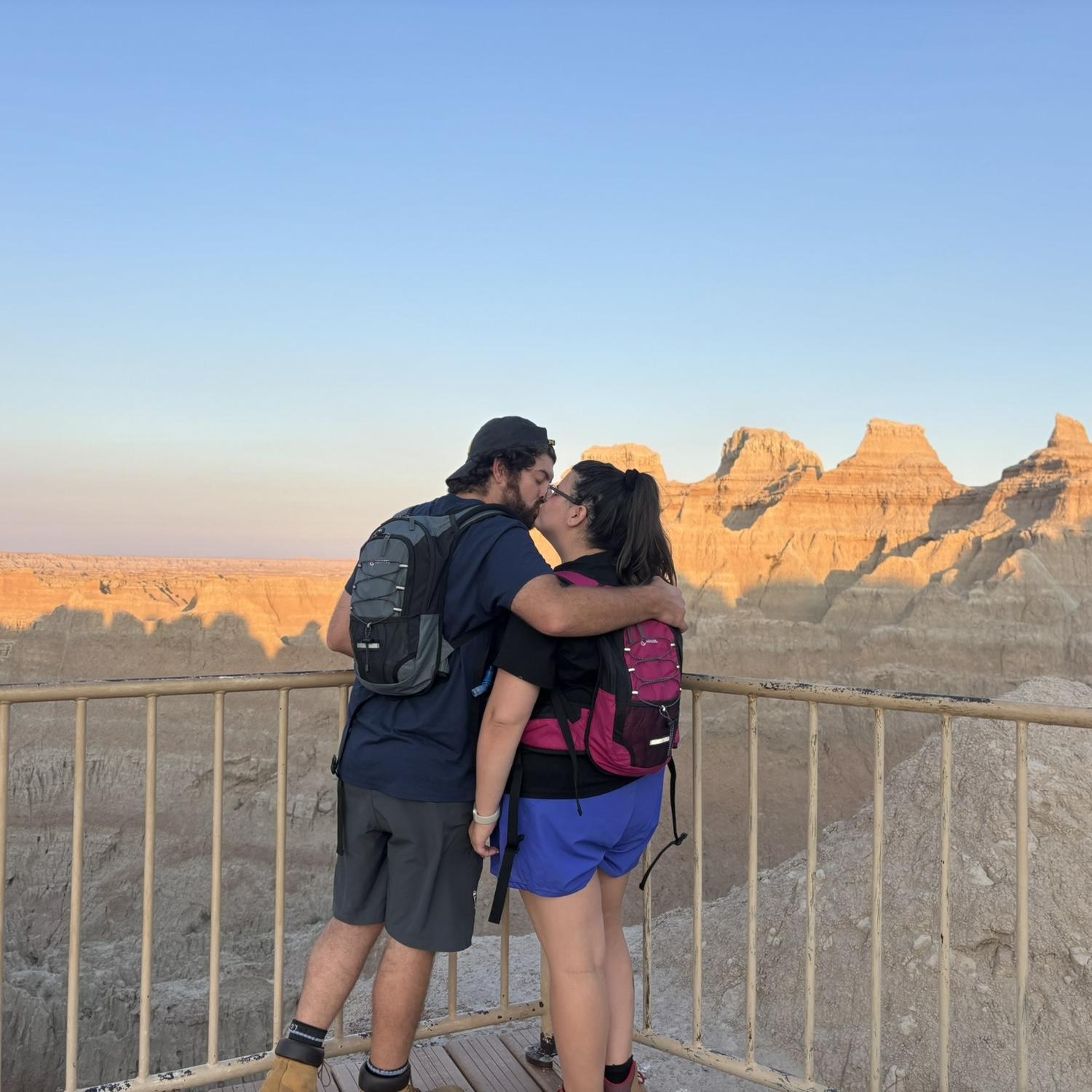 From the Badlands to the altar, one kiss at a time. South Dakota.
