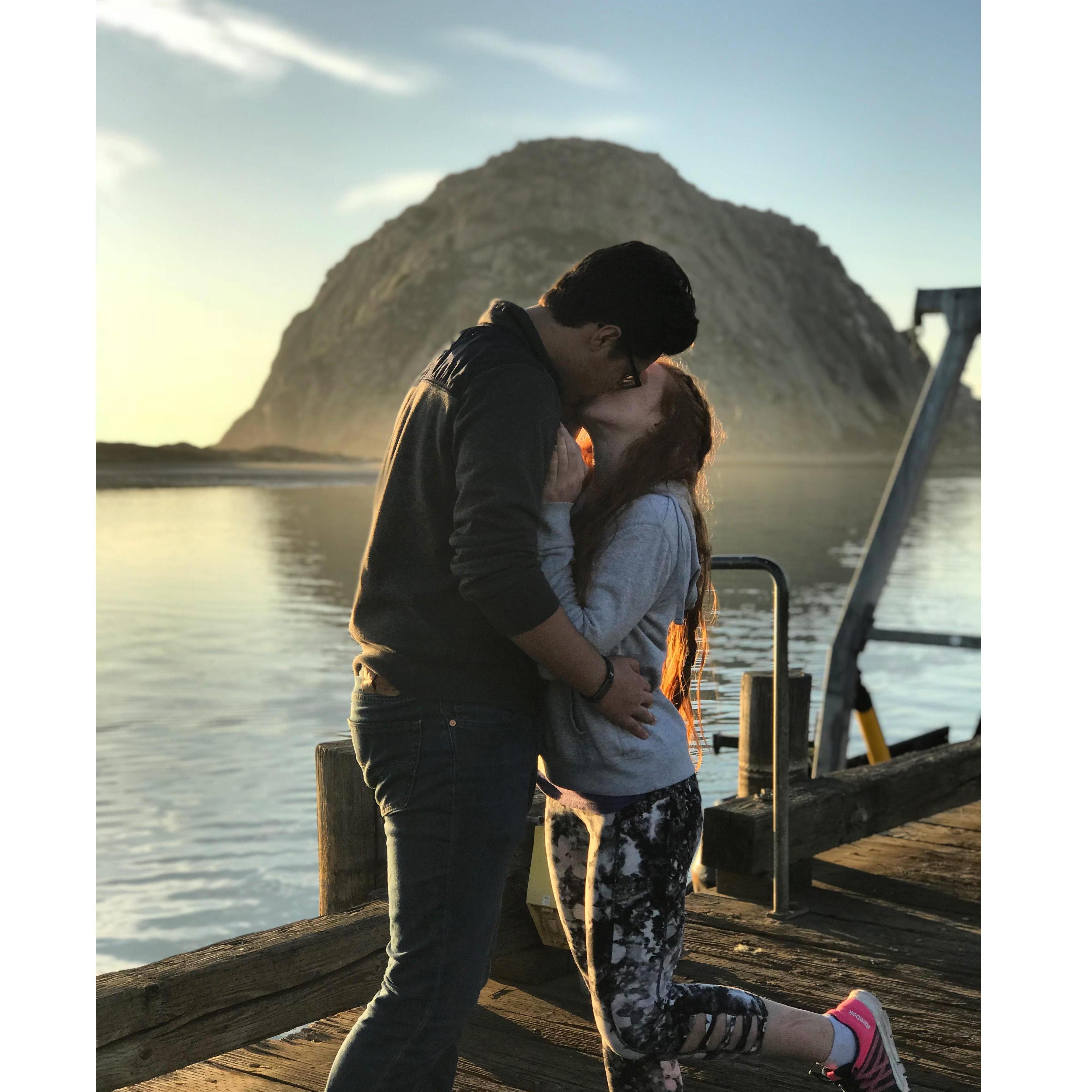 Julia and Tanis at Morro Bay in California