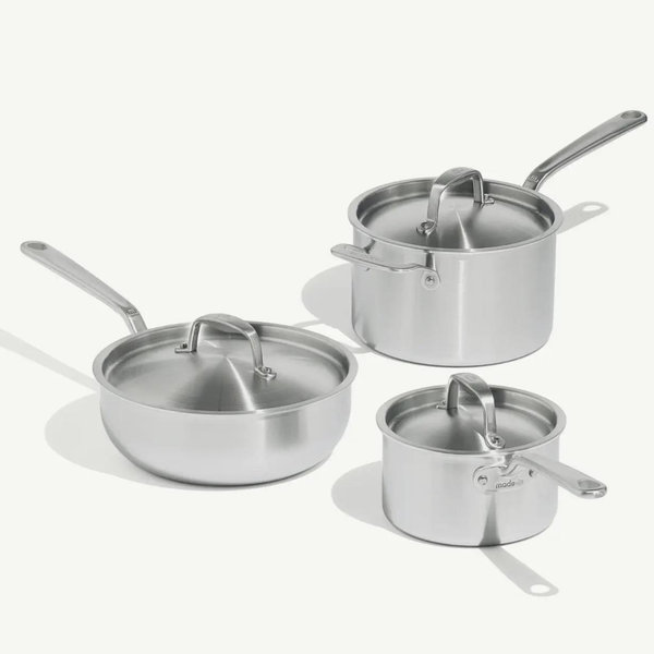 The Stainless Saucepan Set | Made In