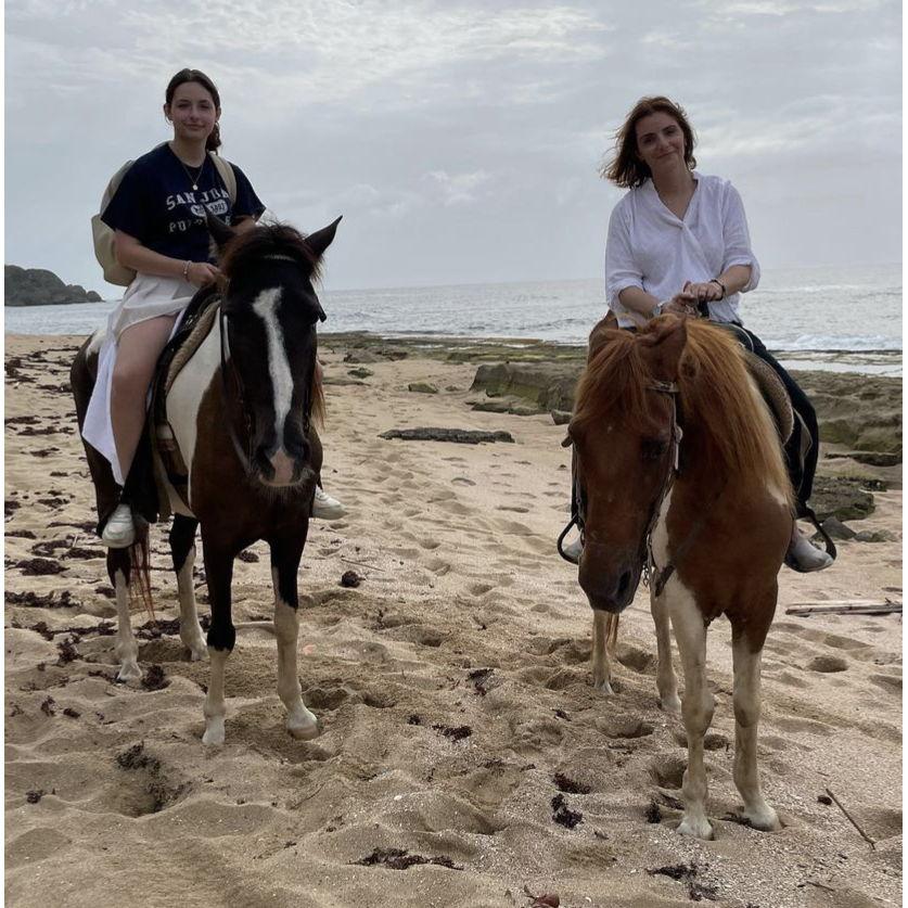 Horseback riding on the beach in Puerto Rico