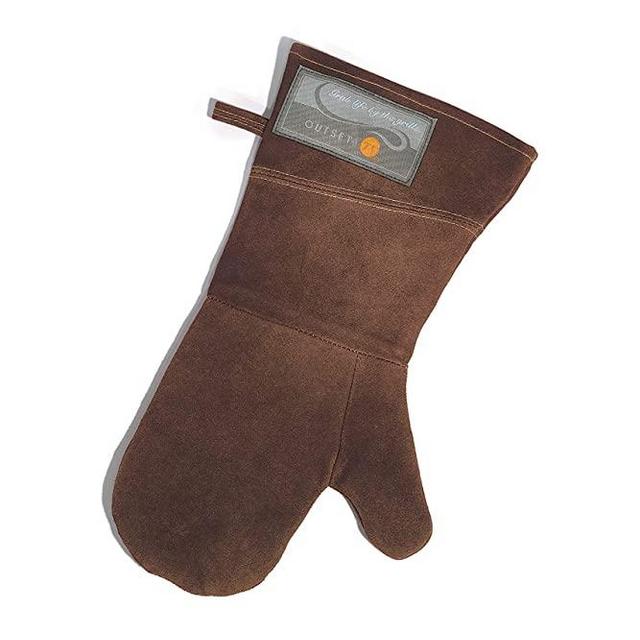Outset F232 Leather Grill Mitt, 1 EA, Brown