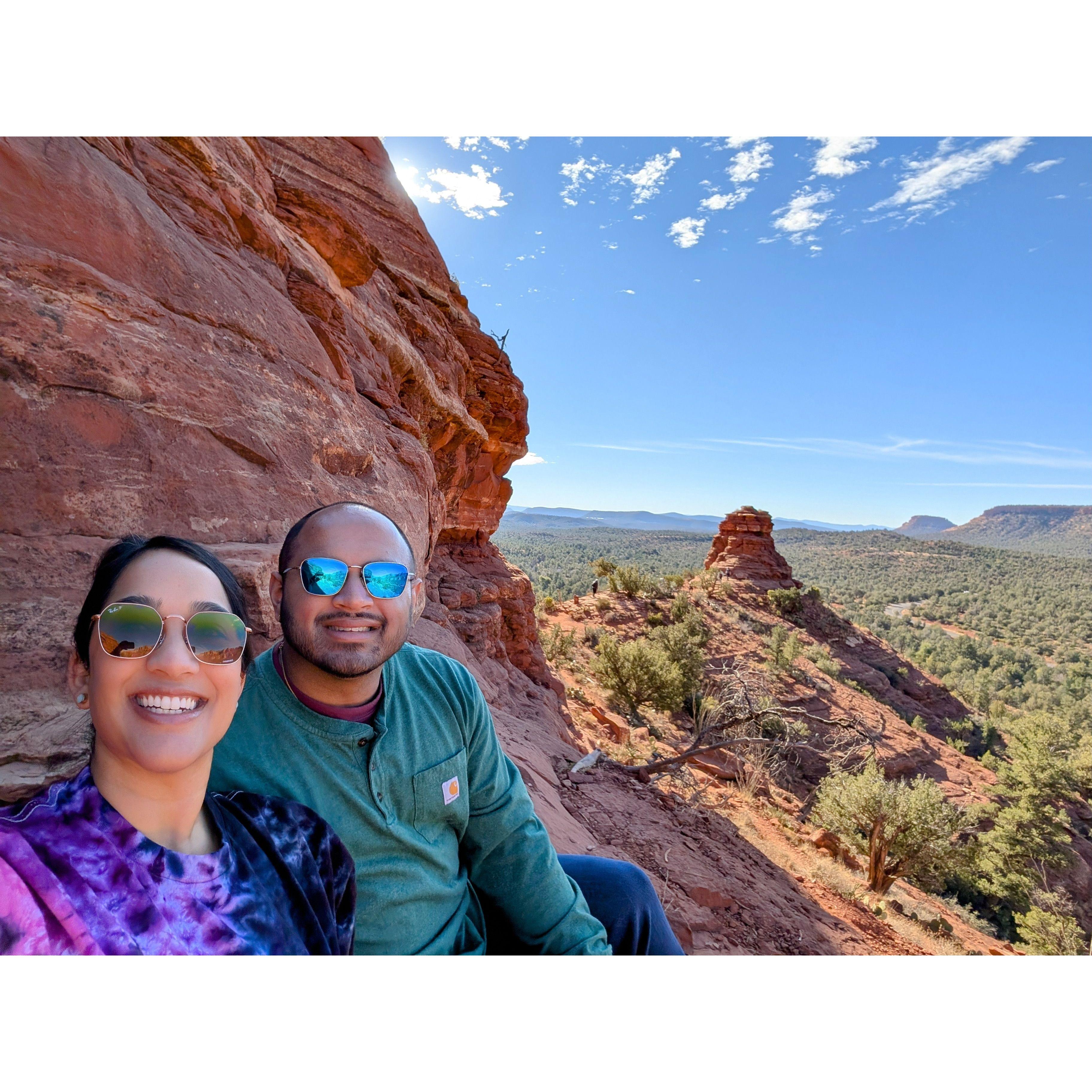Catching positive vibes in Sedona, Arizona.