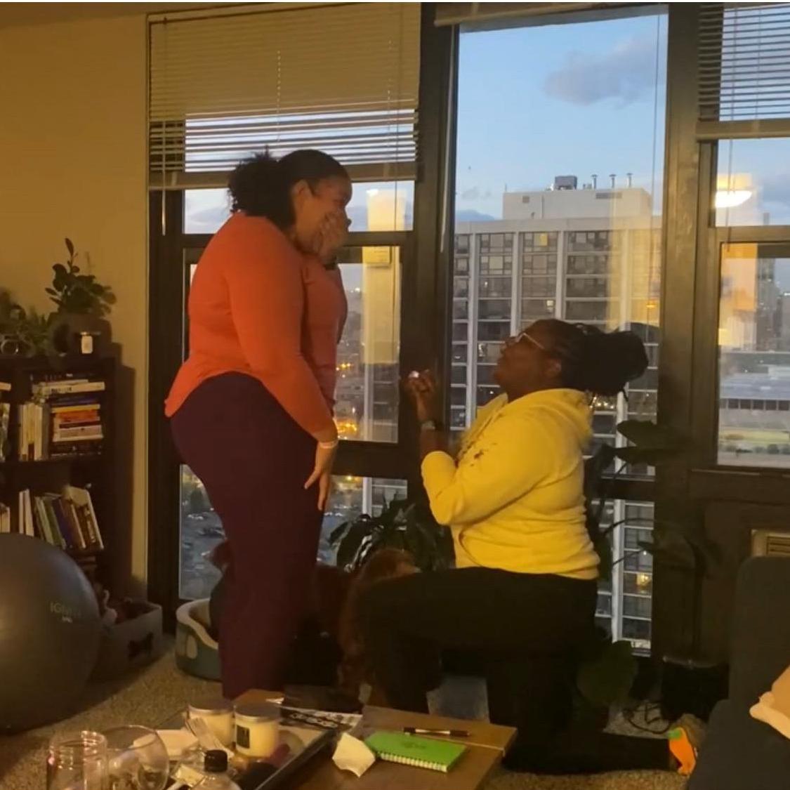 Aaaaand… Jasmine proposing to Erica! 💍