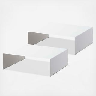 Tower Riser Shelf, Set of 2