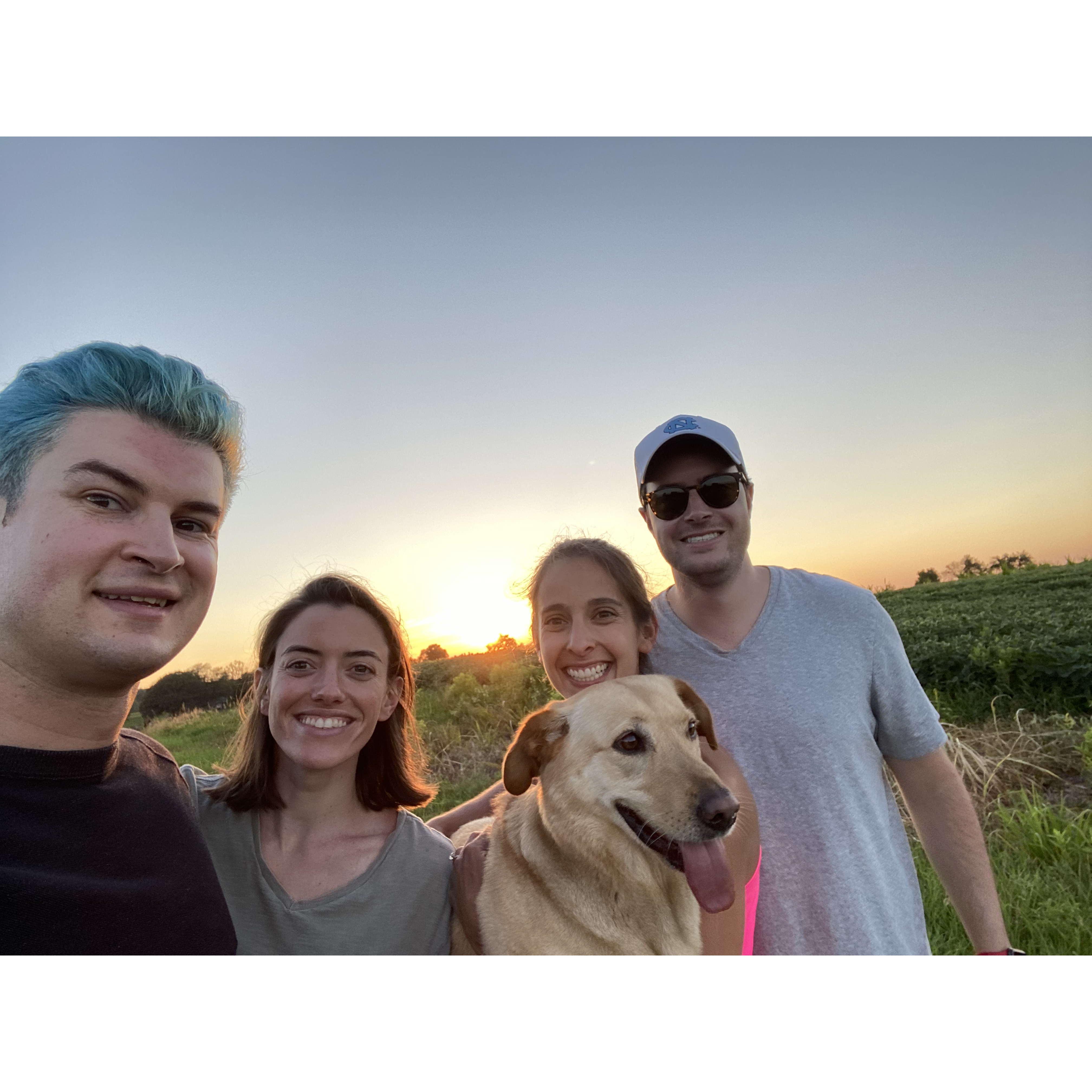 Laura and Nico (and Charlotte) stop by the farm on their move from Denver to Atlanta