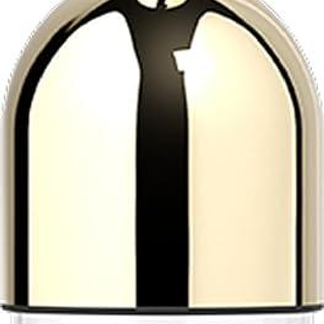eto wine decanter in gold: mirror finish