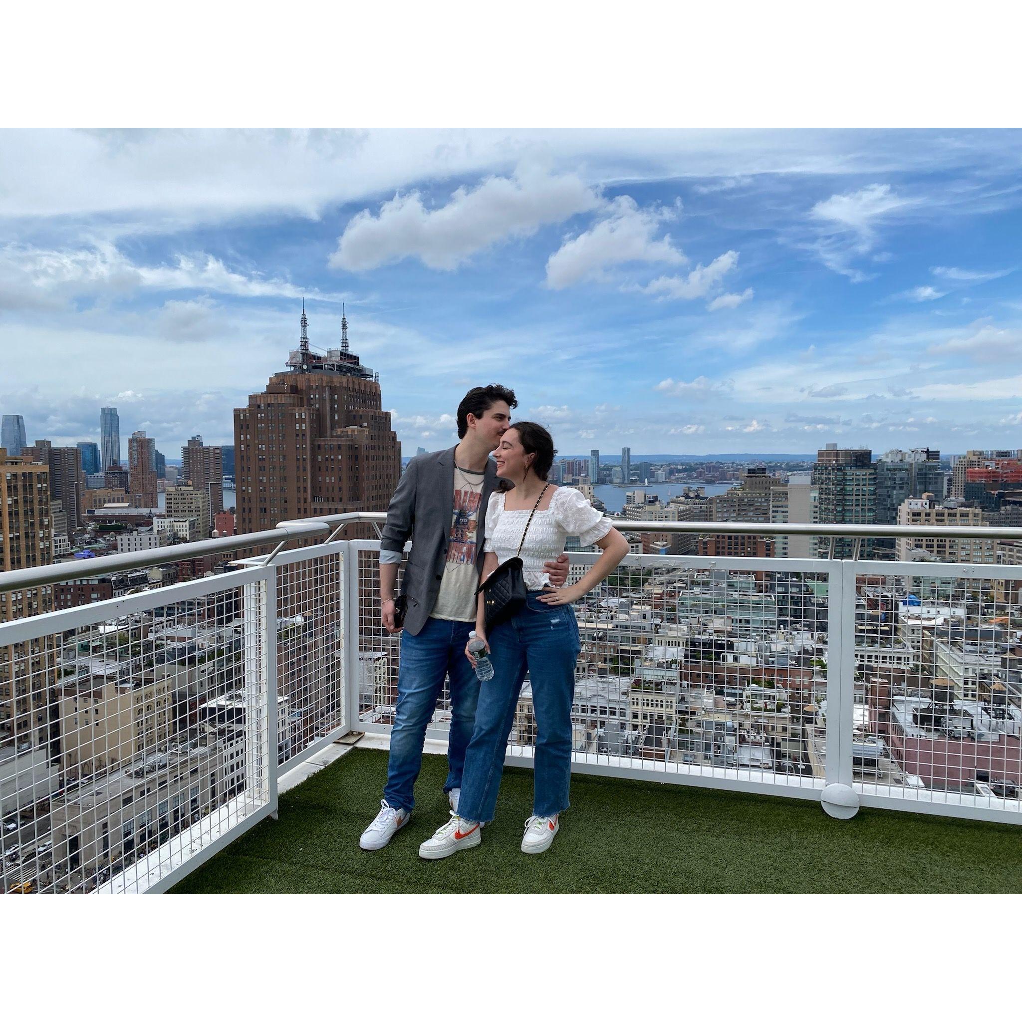 On the top of Nomo SoHo hotel in NYC (August 2022)