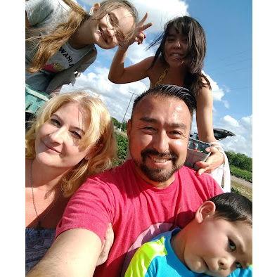 First family outing, strawberry picking