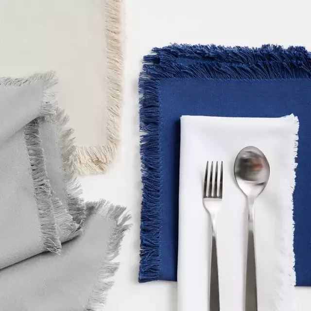 Bonita Birch Fringe Napkin