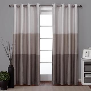 Chateau Faux Silk Curtain Panel, Set of 2