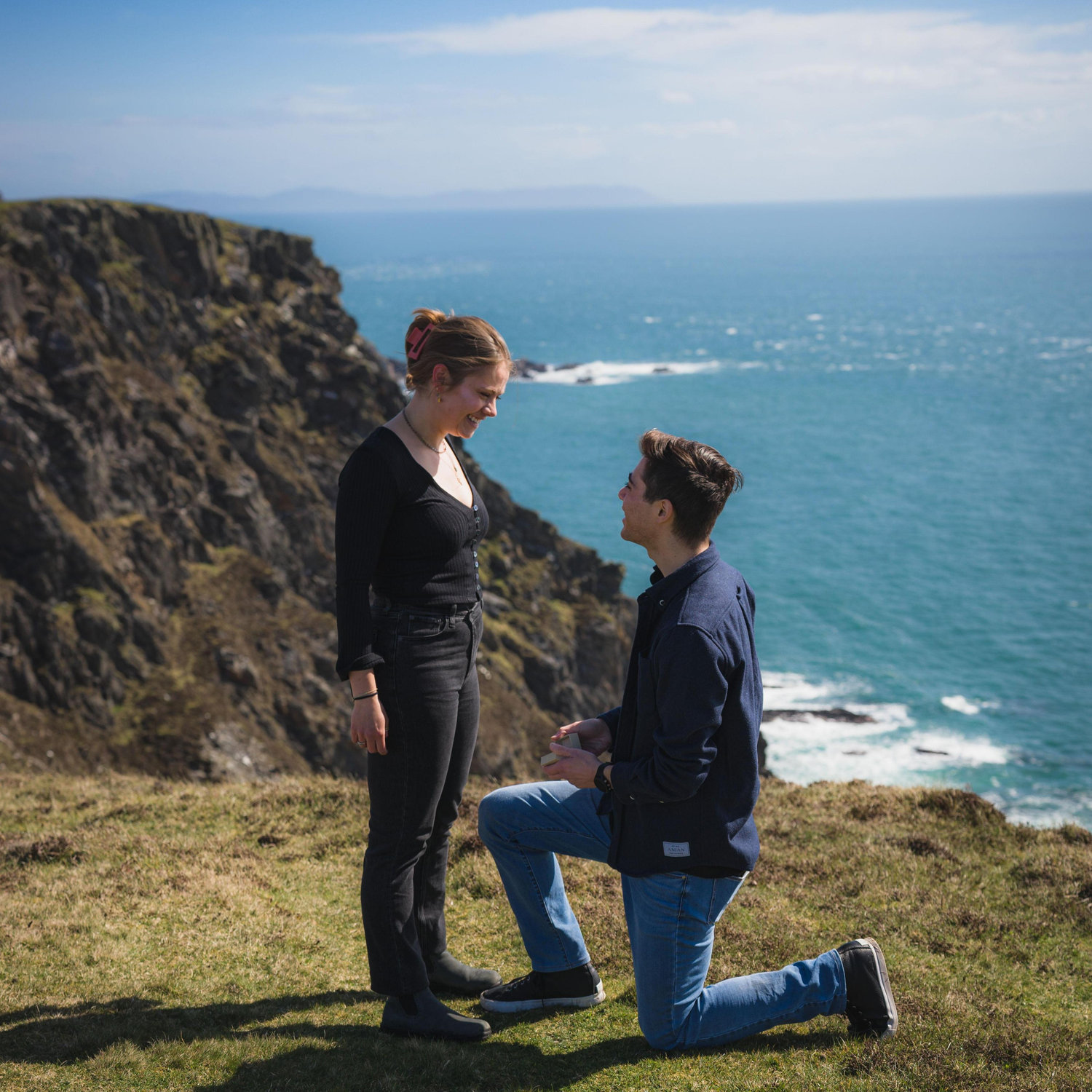 Our engagement outside of Port Ellen, Islay, Scotland.
