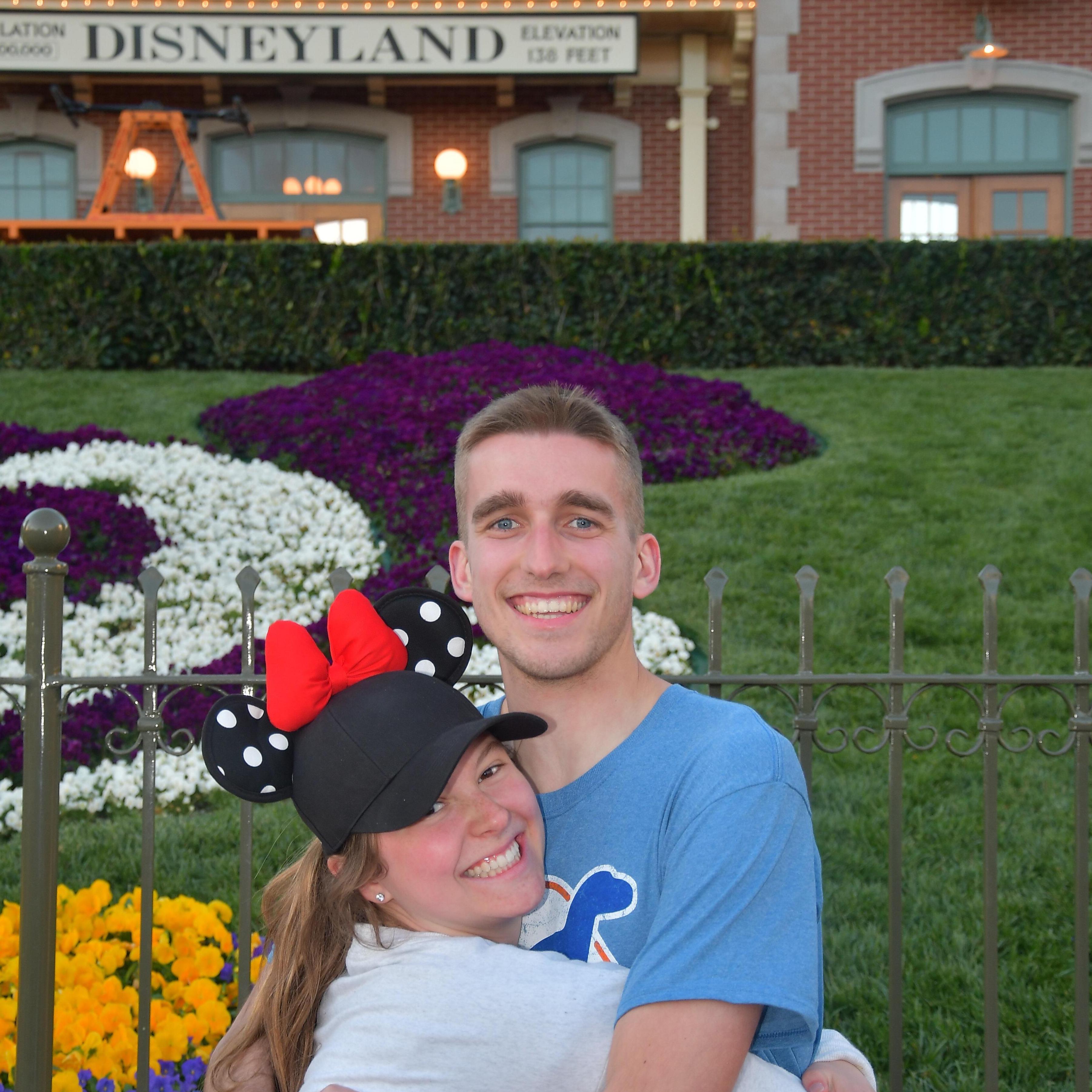Road trip to Disneyland together. March 2019