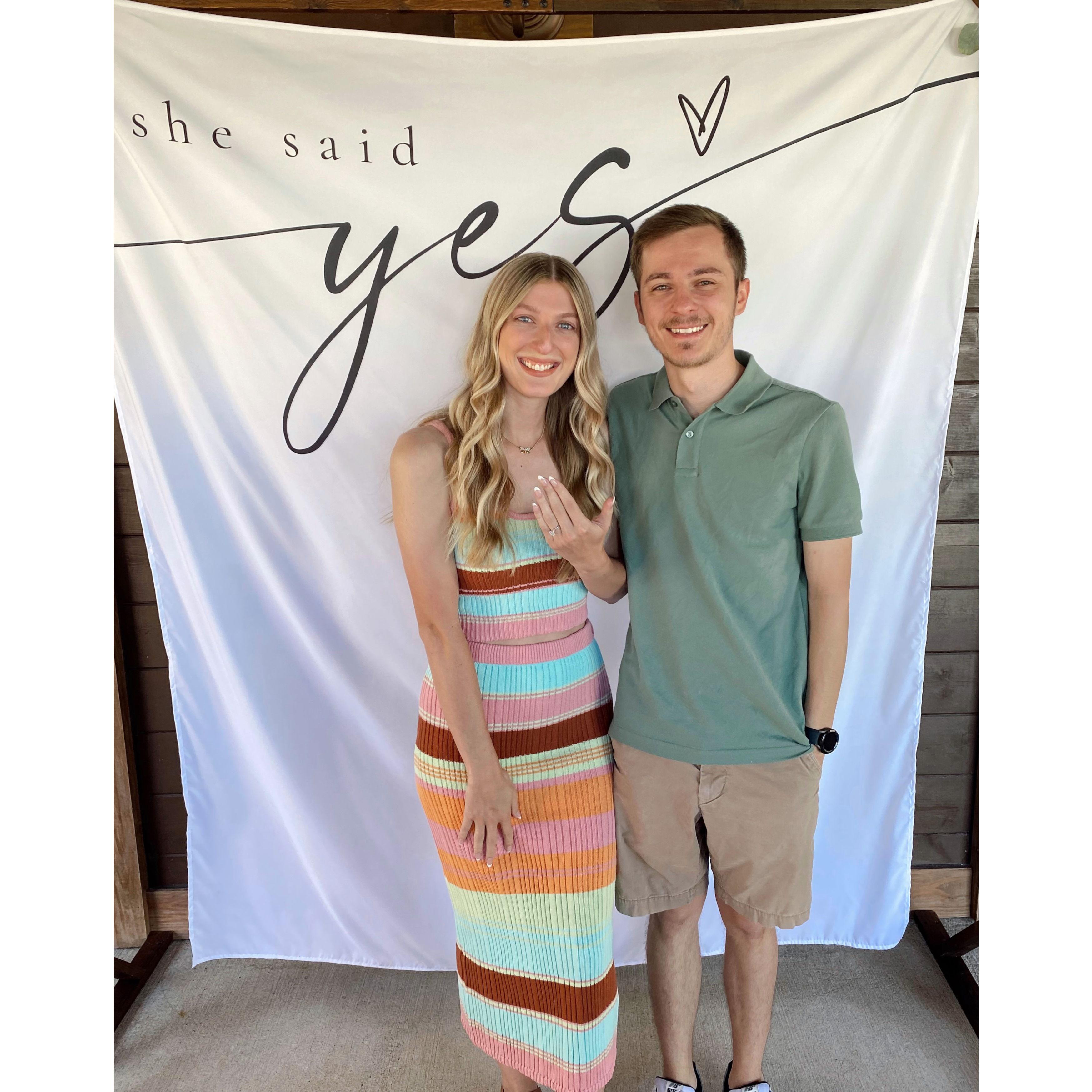 The day we got engaged!! August 31, 2024