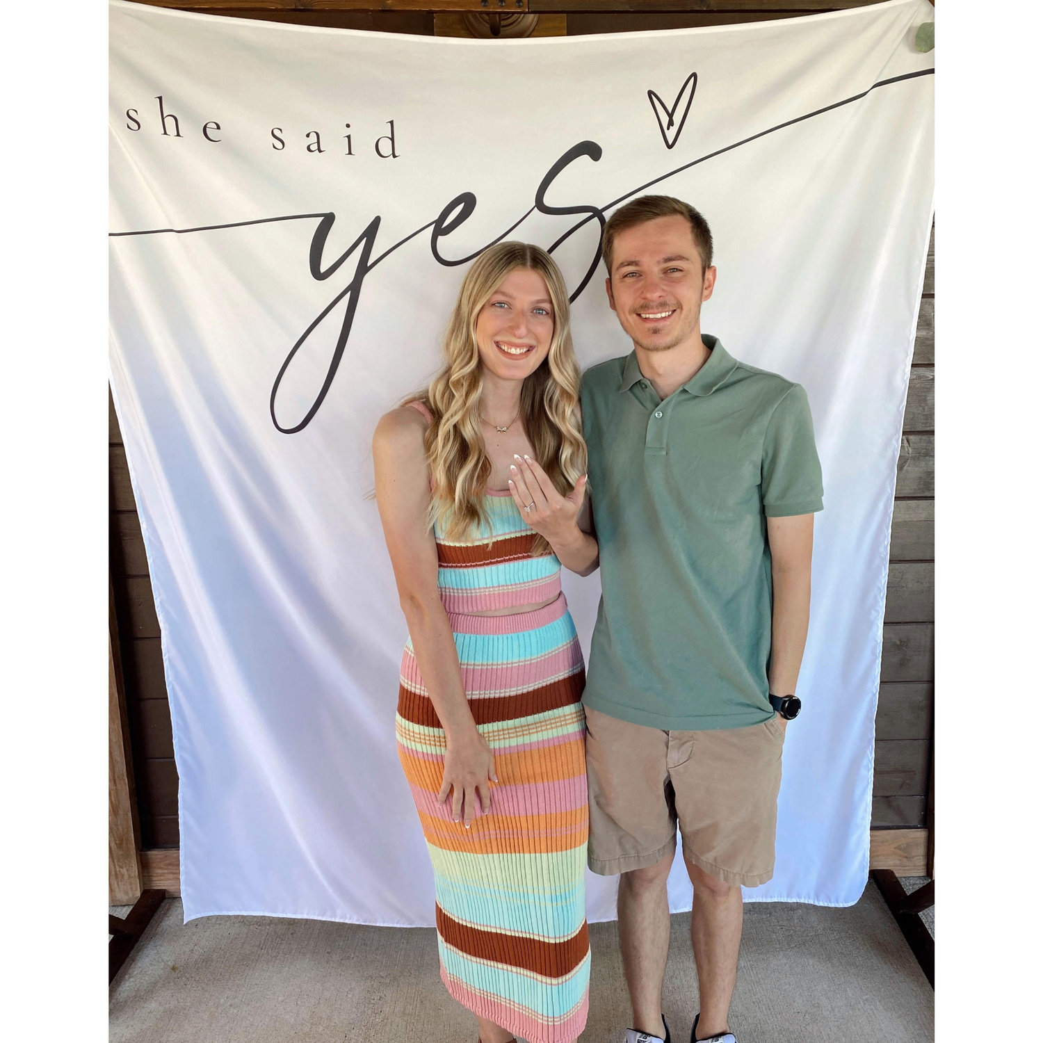 The day we got engaged!! August 31, 2024