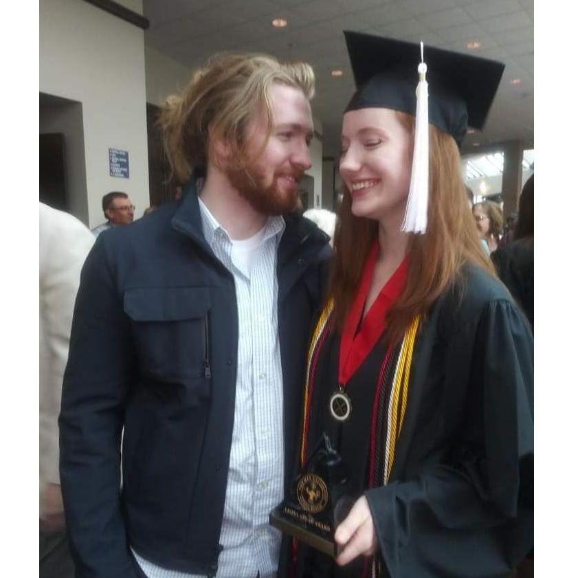 William & Amy at Amy's college graduation.