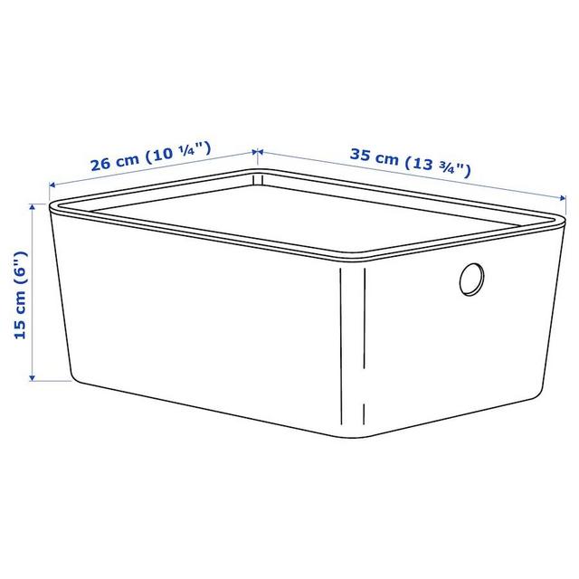 KUGGIS Box with lid