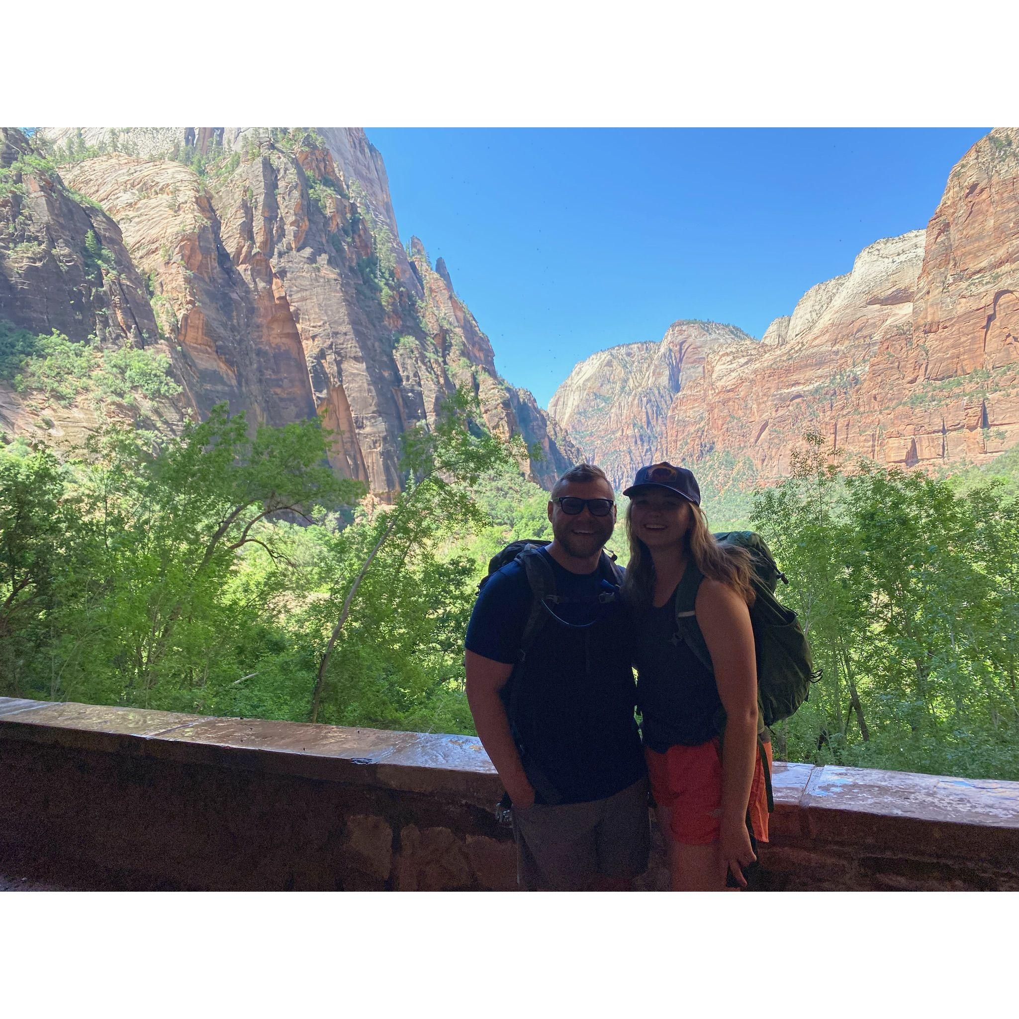 Zion National Park on a military ministry retreat