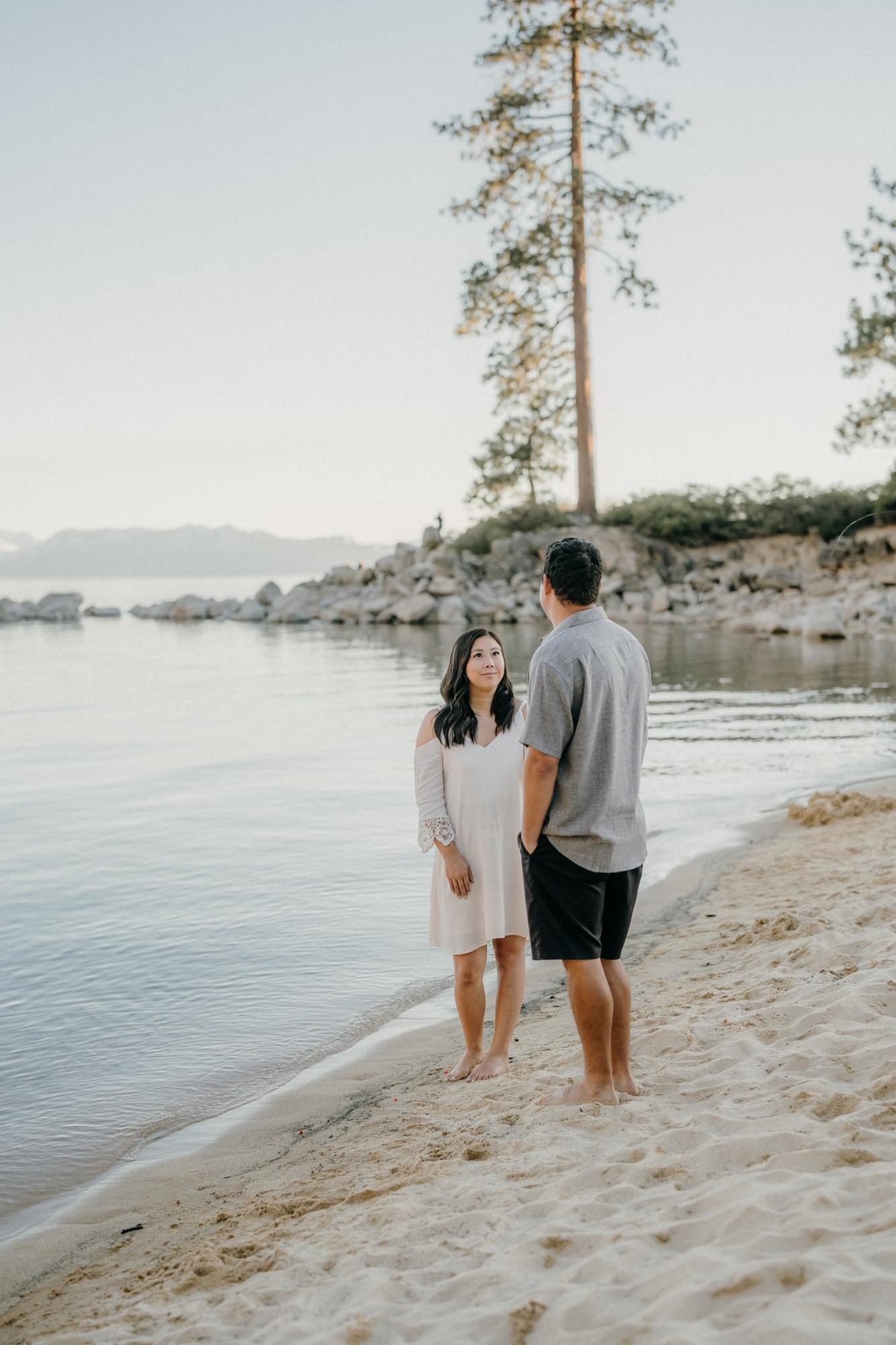 Engagement Photos - Sand Harbor Beach, Lake Tahoe