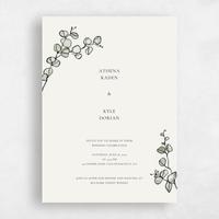 Beige Wedding Invitation - Livonia Classic