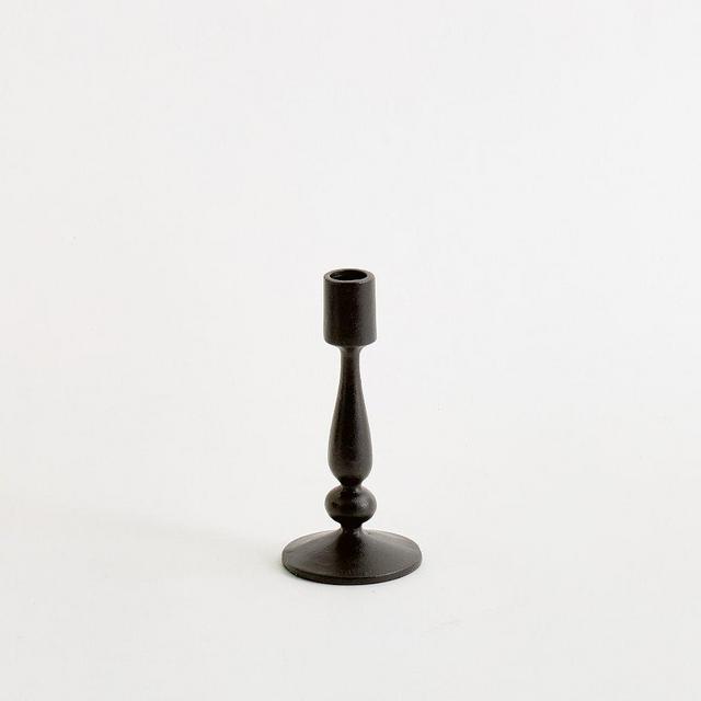Clara Candlestick: Bronze: Medium Taper