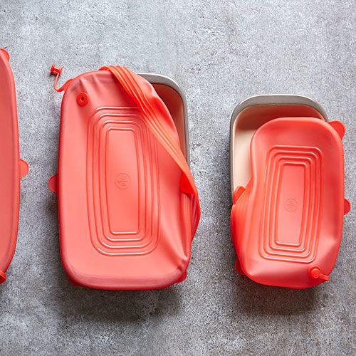 Rectangular Stretch-Fit Silicone Lid Set