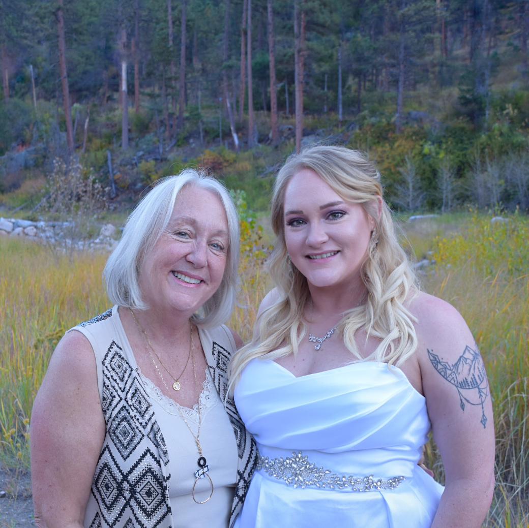 Cydney with her mother Anne