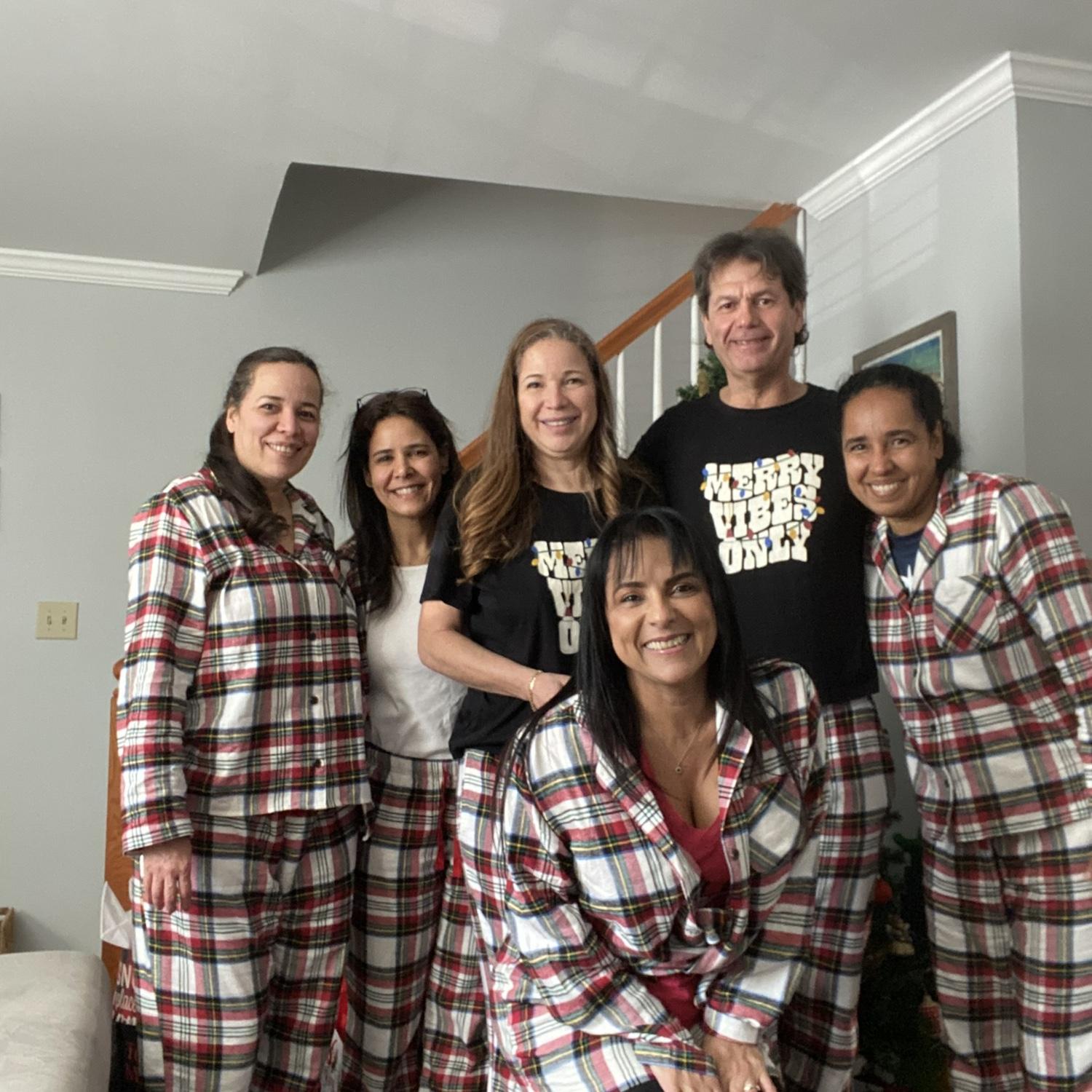 We can’t celebrate Christmas without matching pajamas!