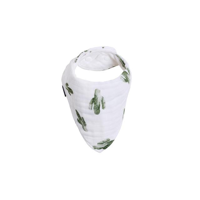Bebe au Lait Muslin Bandana Bib Saguaro - White