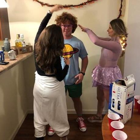 October 31, 2019: Mickey and Sarah bond while preparing for a Halloween party. -Johnson City, TN