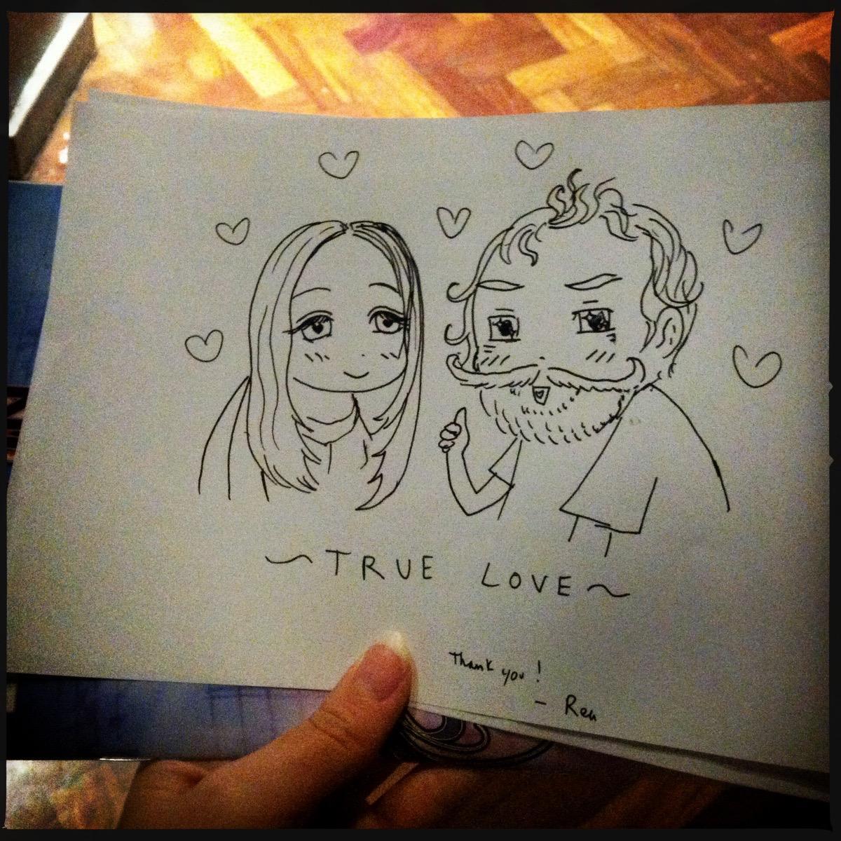 Drawing of us from an anime convention in London (2013)
