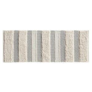 Asher Woven Textured Striped Bath Rug - Gray, 22"x58"
