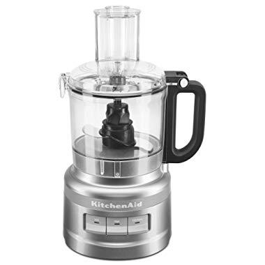 KitchenAid KFP0718CU 7-Cup Food Processor Chop, Puree, Shred and Slice - Contour Silver