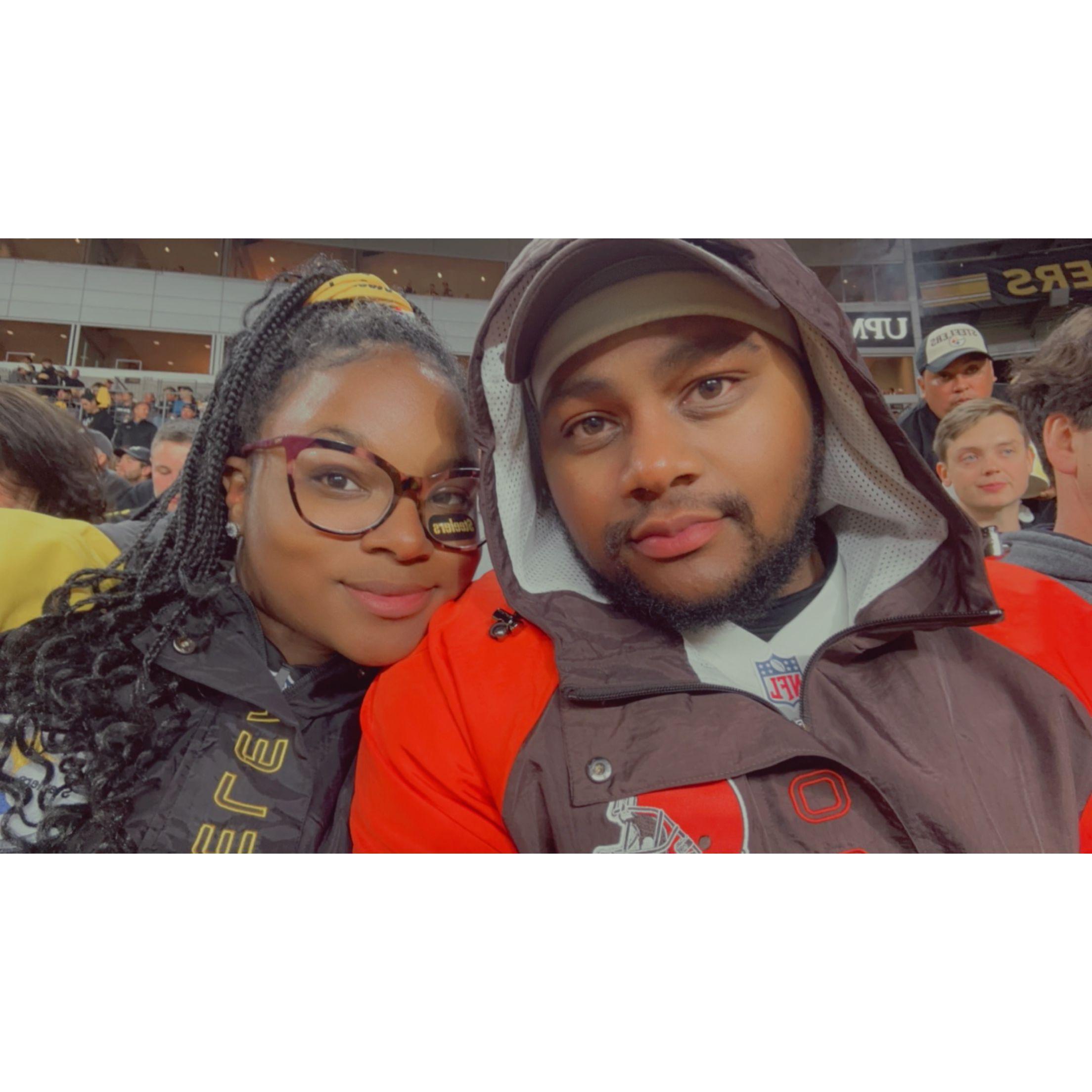 Our second NFL game together.