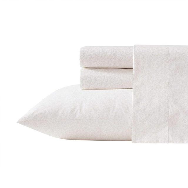 Laura Ashley - Queen Sheet Set, Crisp & Cool Cotton Percale Bed Sheets, Deep Pockets, Bedding with Matching Fitted Sheet & Pillowcases (Chelsie Vine Yellow)