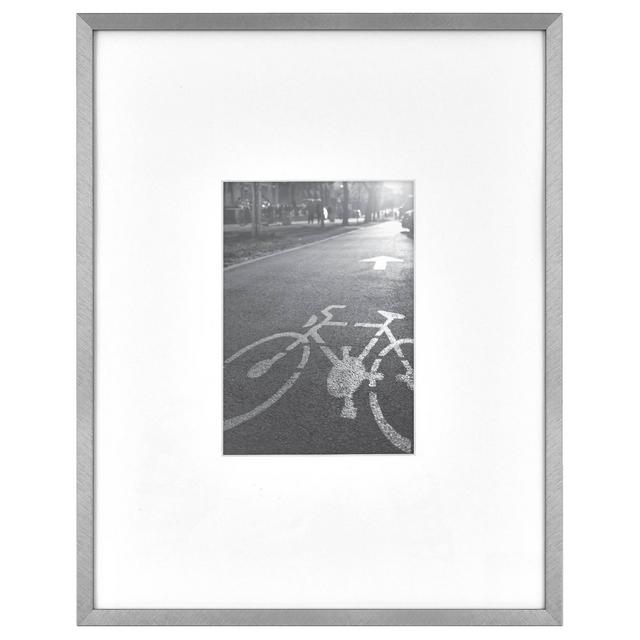 11" x 14" Matted For 5" x 7" Thin Gallery Frame Silver - Project 62™