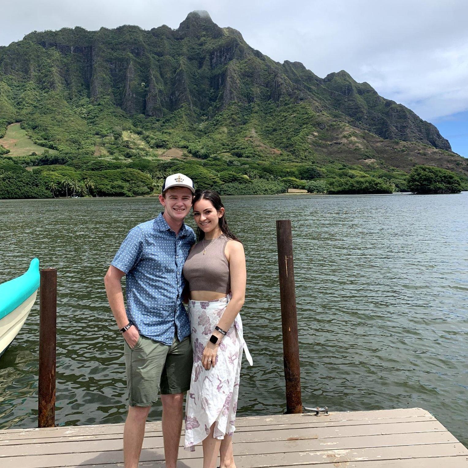 Our first trip alone to Oahu, Hawaii, in August 2021.