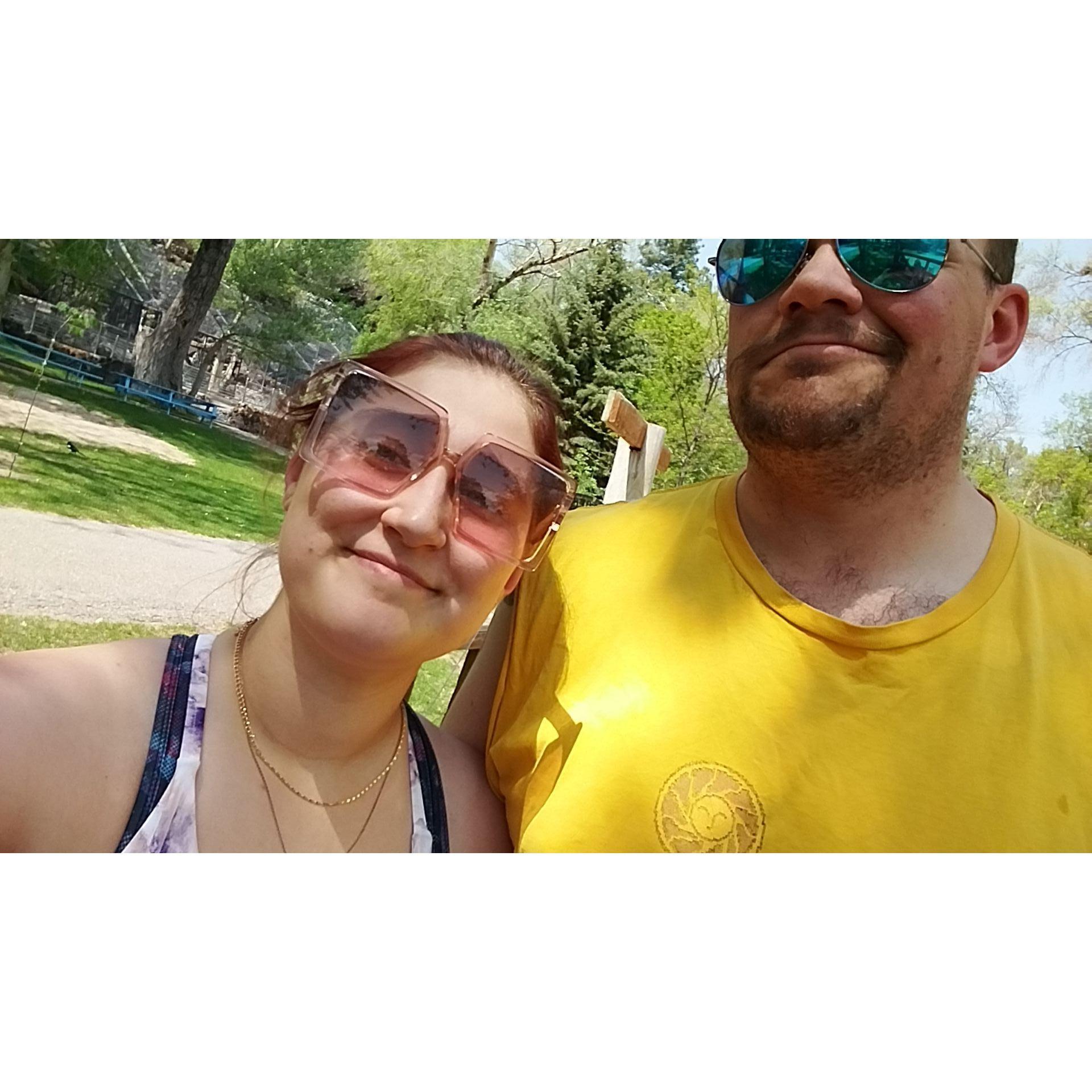 Going to the zoo and having picnics together.