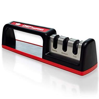 Chef’ Sharpener - Kitchen Knife Sharpener CS-T01 Complete 3-Stage Diamond Tungsten Ceramic Knife Sharpening Tool, Easy and Safe to Use, Fast and Effective Sharpening