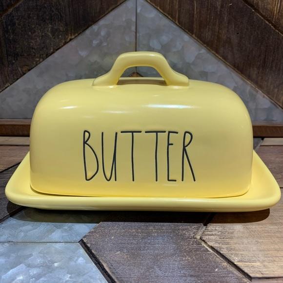 RAE DUNN NEW RELEASE YELLOW BUTTER DISH