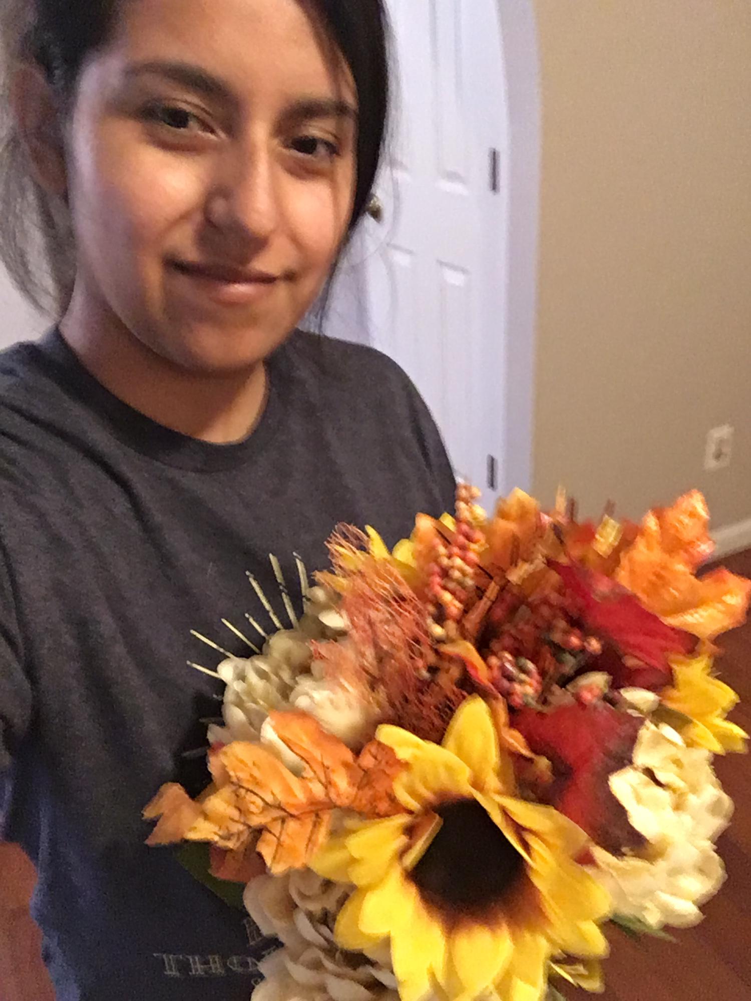 Crafting the final form of the bouquets :)
