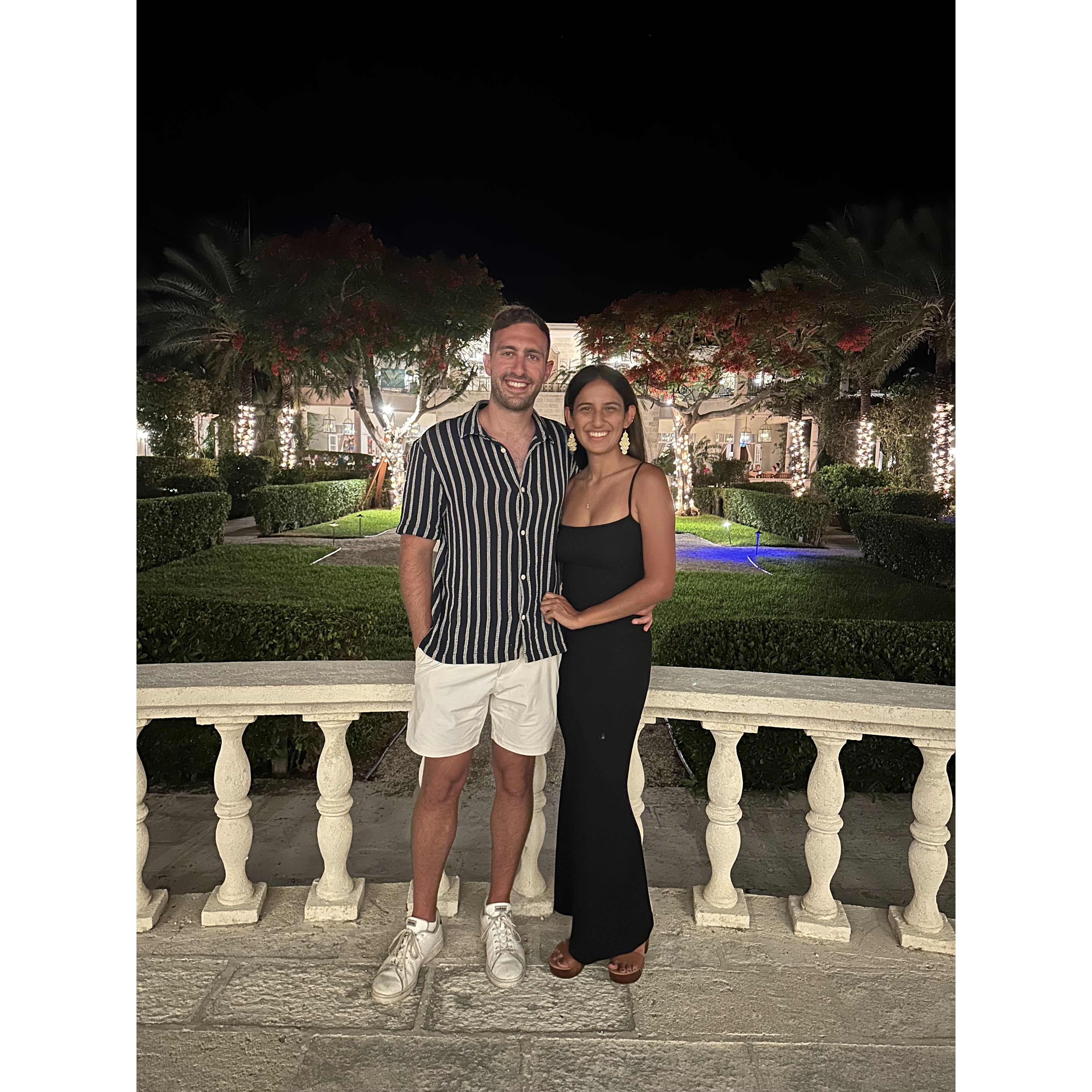 July 2023: Jen & Mark enjoy a relaxing tropical vacation in Turks & Caicos!