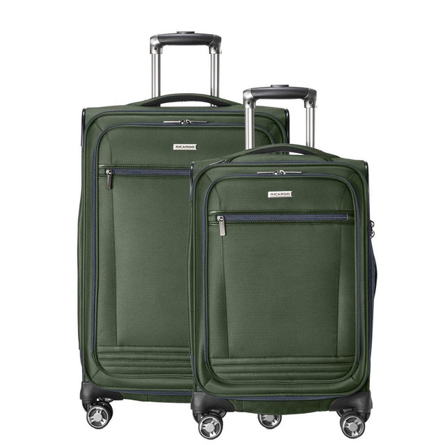 Avalon Softside 2-Piece Set (20" Carry-on & 28" Large Checked) (Juniper Green)
