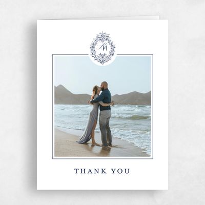 White Wedding Thank You - Lockwood Photo