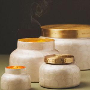 Capri Blue Volcano Capiz Jar Candle​