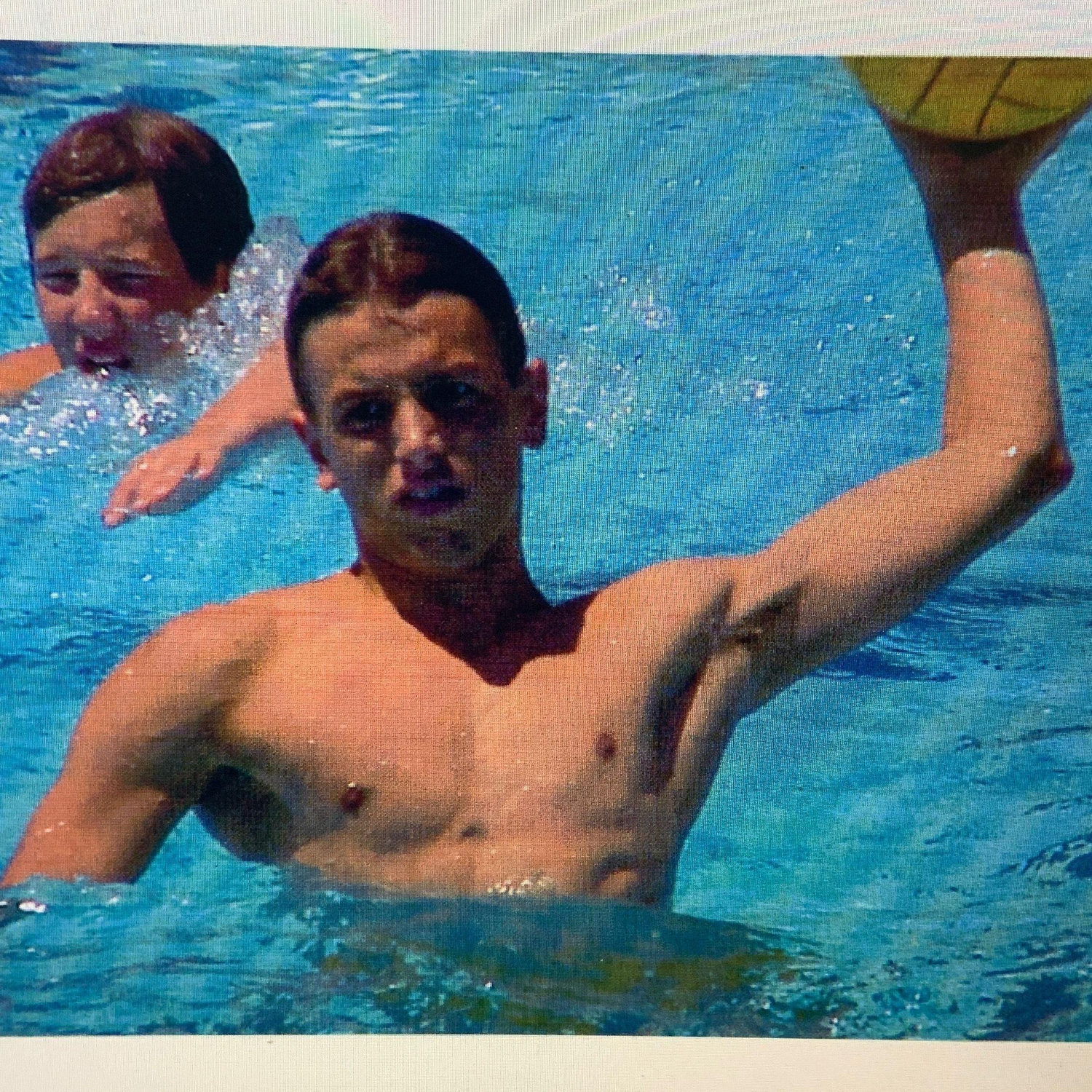 Bryan as a water polo champion at La Canada High School.