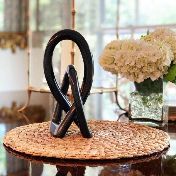 Riker Natural Soapstone Lovers Knot Sculpture