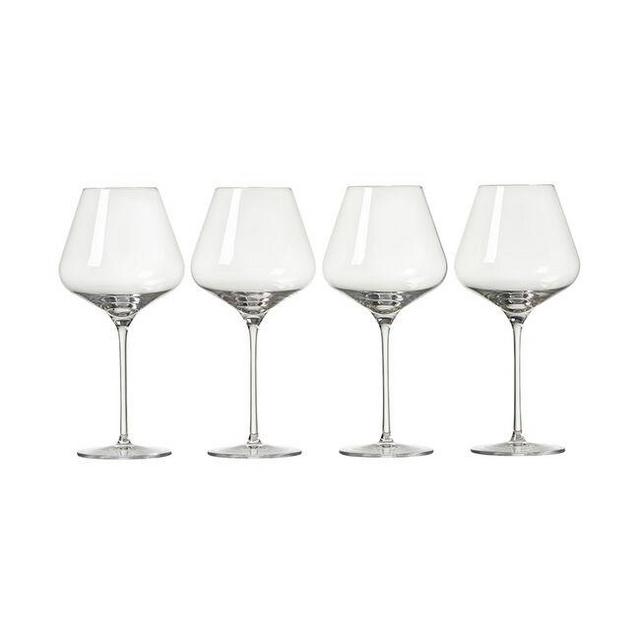 Burgundy Wine Glasses, Set of 4